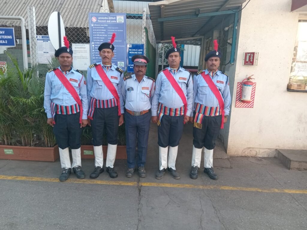 Security guard on duty at corporate office in Pune – Naicon FMS